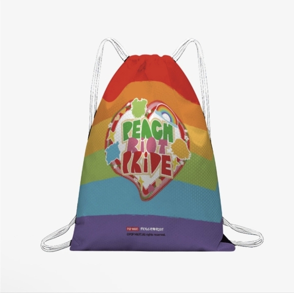 Peach Riot Rainbow Riot Series Drawstring Backpack From Pop Mart - Picture 7 of 7